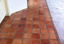 Saltillo Tile Cleaned and Sealed